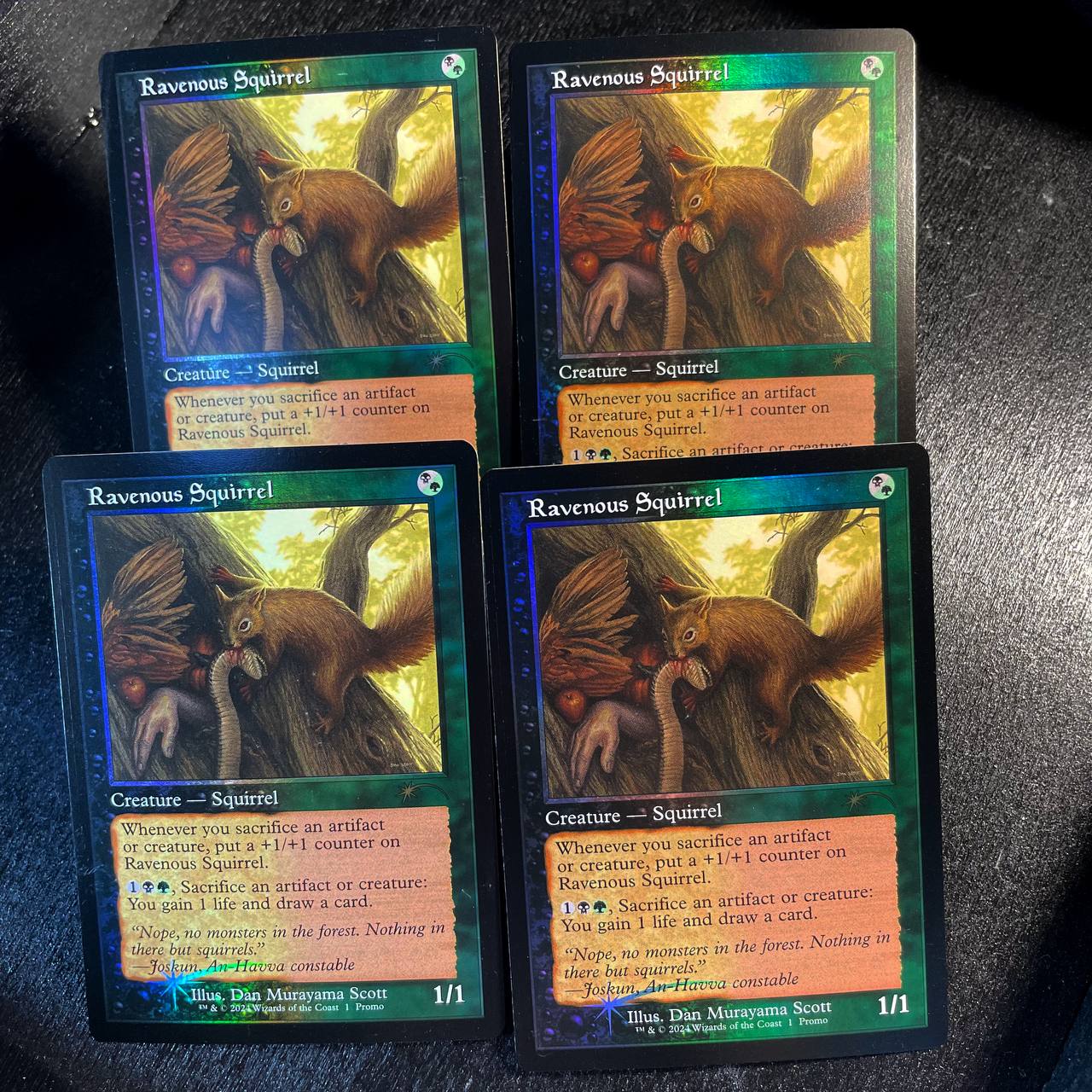 4x Ravenous Squirrel FOIL promo