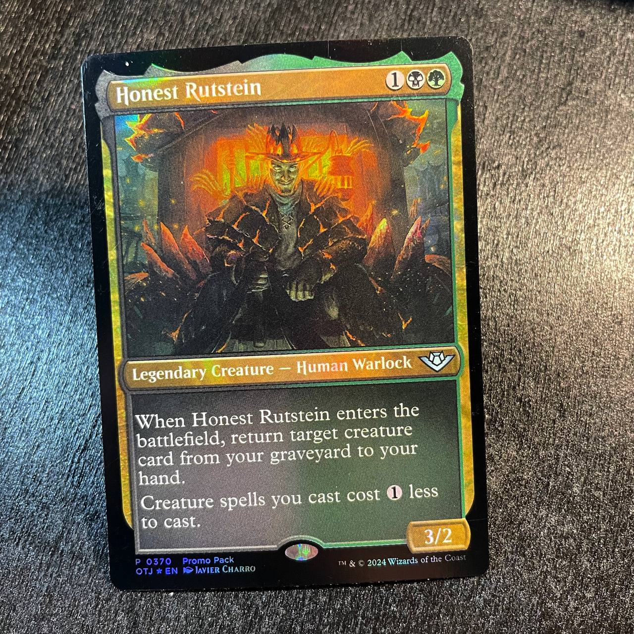 Honest Rutstein FOIL promo