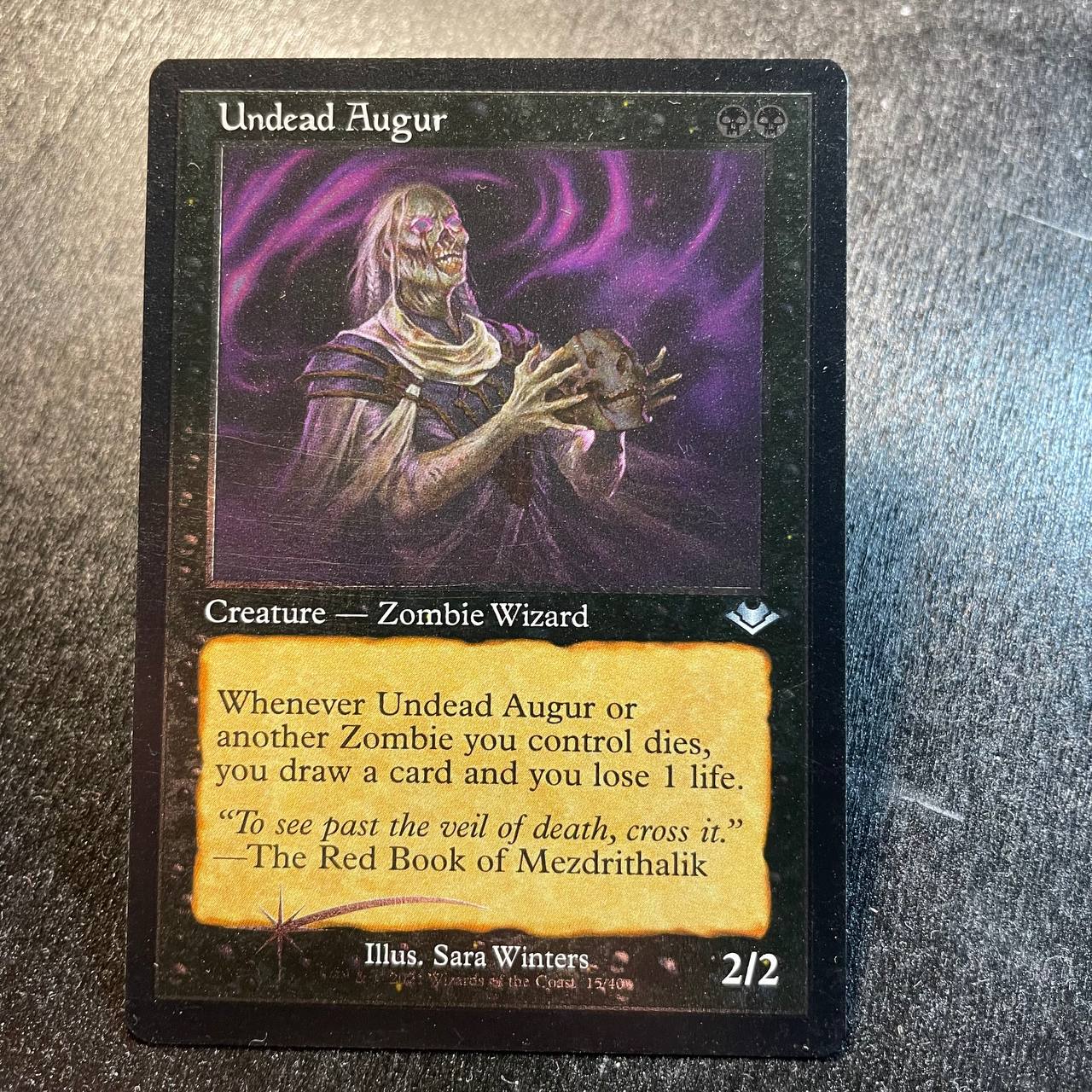 Undead Augur FOIL ETCHED retro