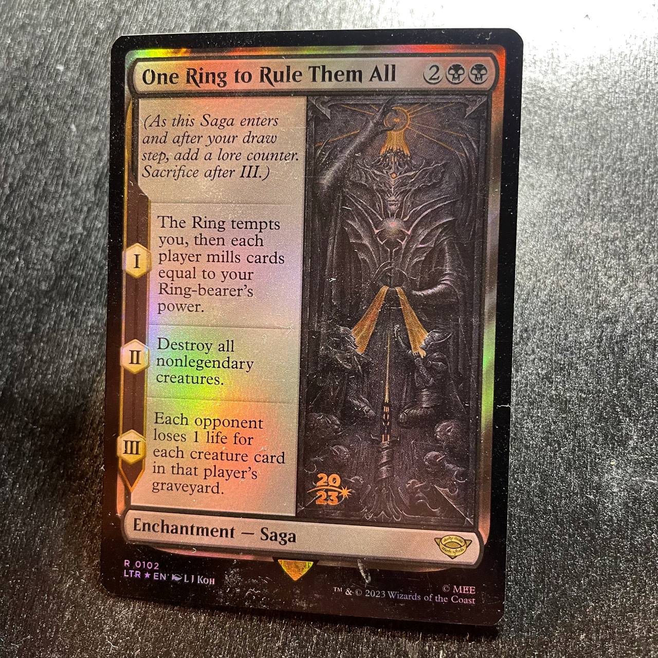 One Ring to Rule Them All FOIL prerelease