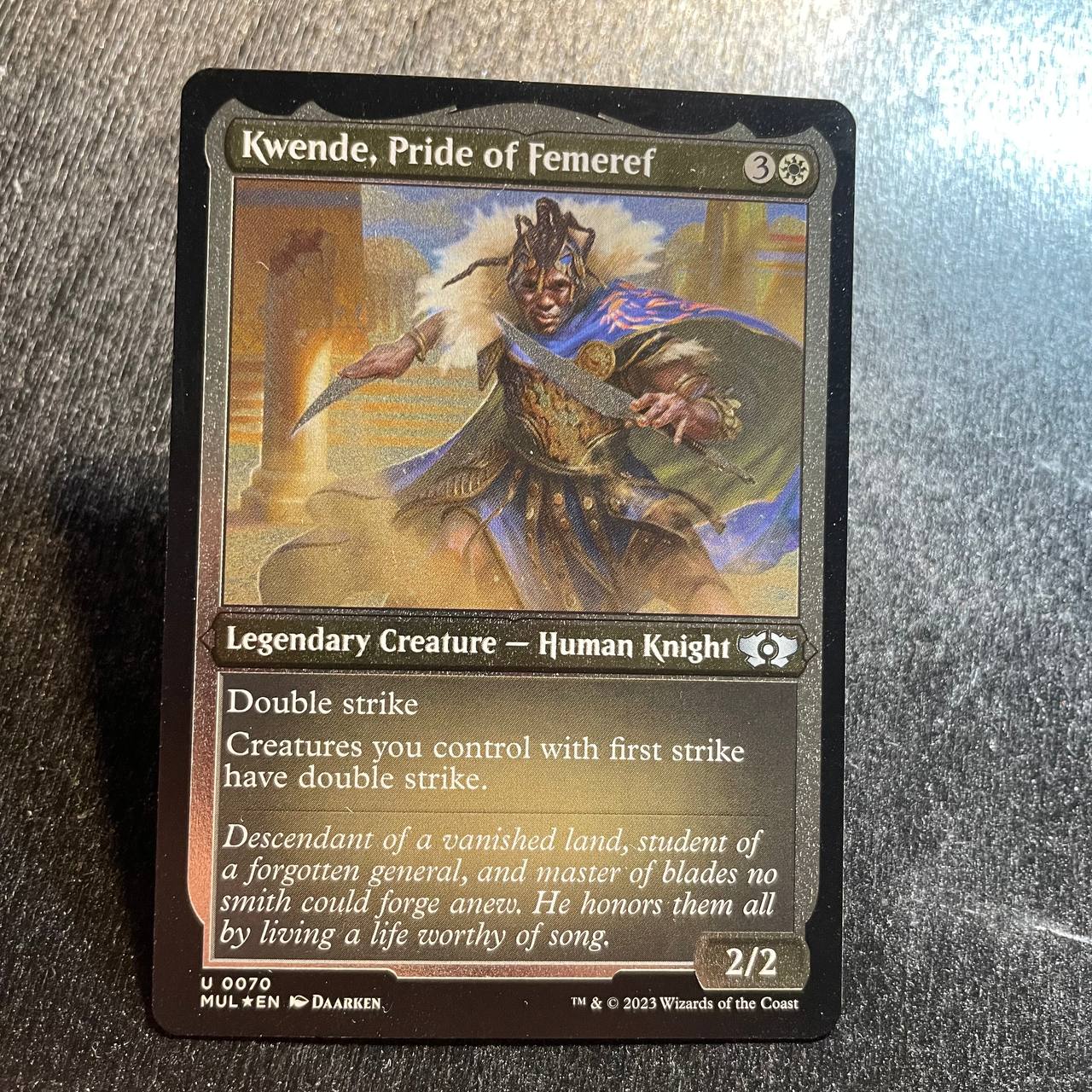 Kwende, Pride of Femeref (Foil Etched)