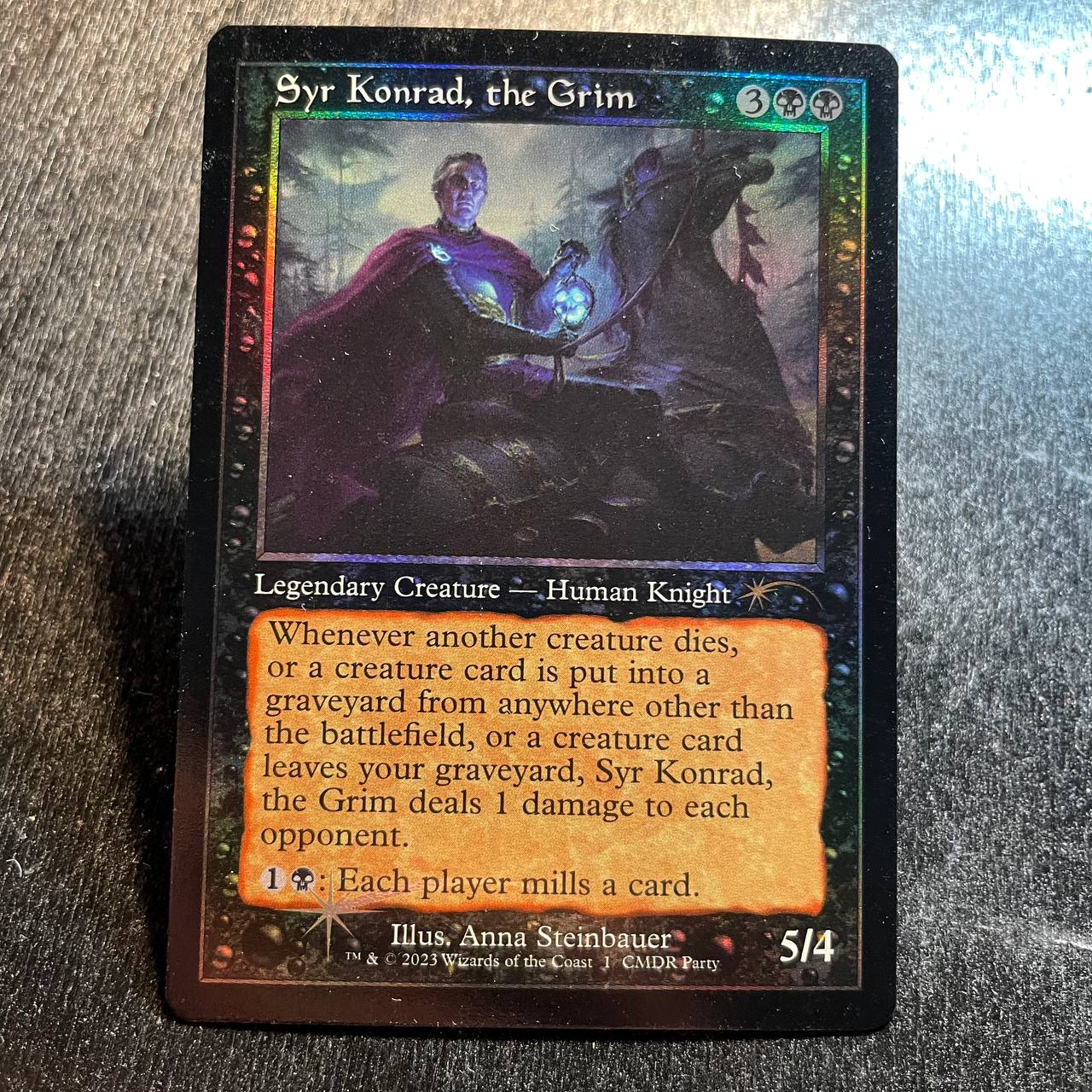 Syr Konrad, the Grim (Retro Frame) FOIL