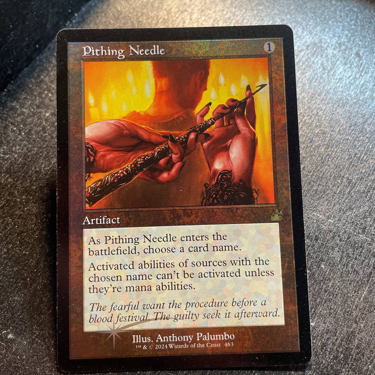 Pithing Needle (Retro Frame) FOIL