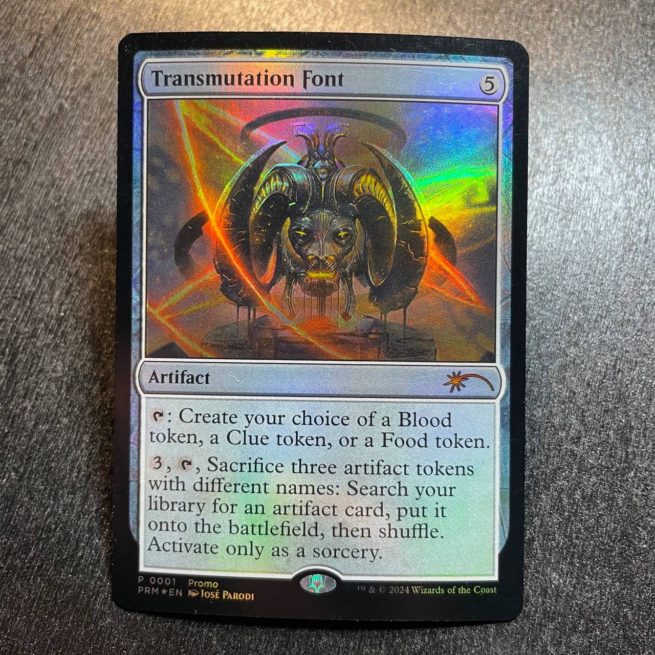 Transmutation Font FOIL promo