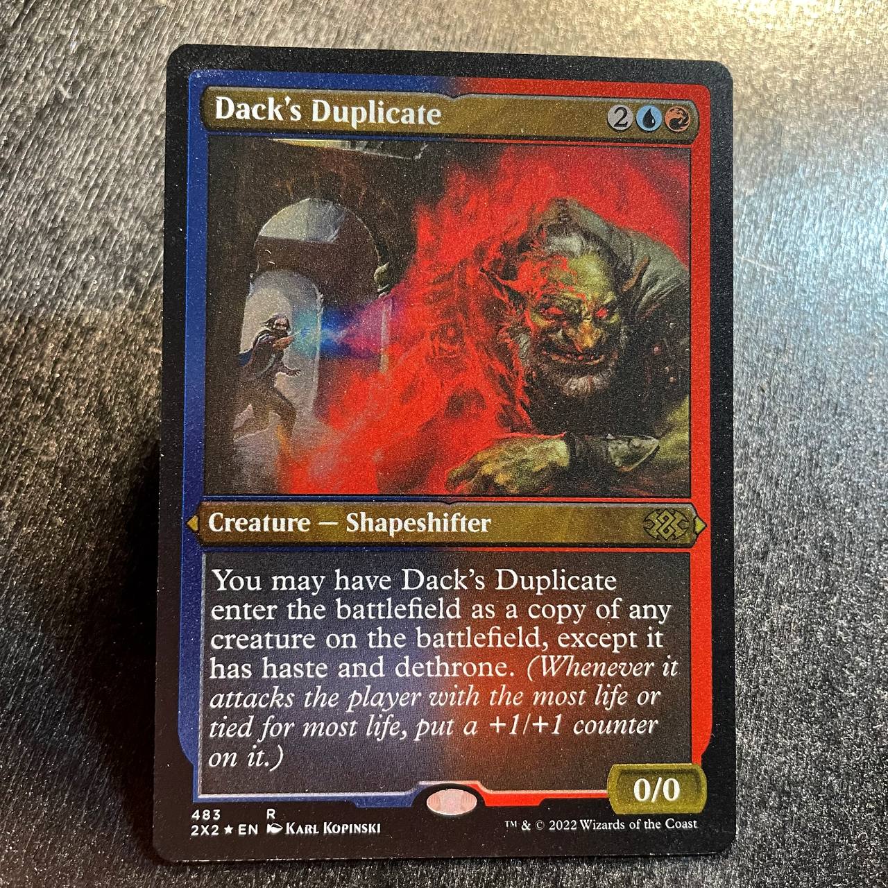 Dack's Duplicate FOIL etched